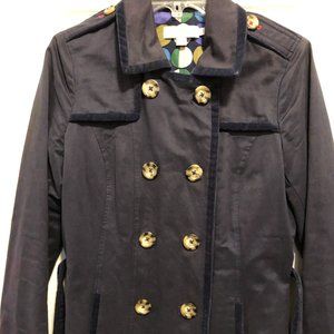 Boden navy blue trench coat